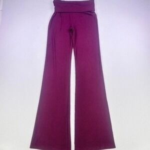 Skims Ribbed Fold Over Pants Purple Size Small Fair Condition